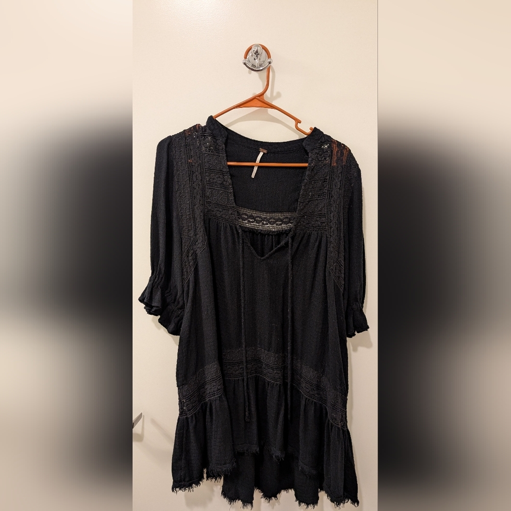 Free People Elegant Black Dress